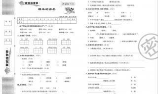 小学三年级语文试卷