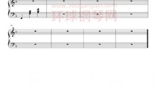 大海啊故乡钢琴伴奏